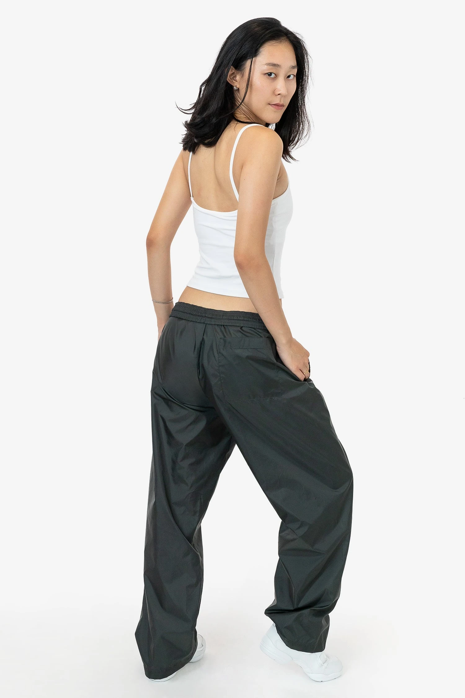 RNF445 Unisex - Lightweight Nylon Taffeta Wide Leg Pant 4 RNF445 Unisex - Lightweight Nylon Taffeta Wide Leg Pant - Image 4