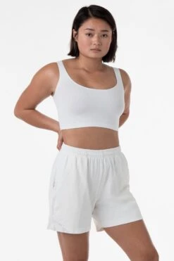 1242GD Unisex - Heavy Jersey Garment Dye Gym Shorts -Builtd Store offwhite andrea2