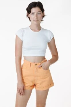 RBDW05GD - Bull Denim Garment Dye Cuff Short (Limited Edition) -Builtd Store orangechiffon alex1