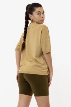 RFK371 - Viscose Nylon Oversized Knit Polo -Builtd Store polo 5