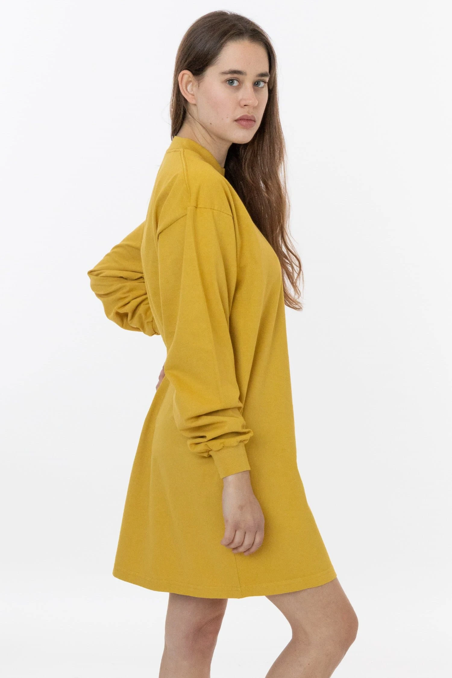 1837GD - Long Sleeve Garment Dye Mockneck Dress 14 1837GD - Long Sleeve Garment Dye Mockneck Dress - Image 14