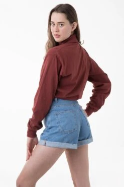 1811GD Unisex - Long Sleeve Garment Dye Turtleneck -Builtd Store rachel burntorange