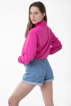 1811GD Unisex - Long Sleeve Garment Dye Turtleneck -Builtd Store rachel raspberry11