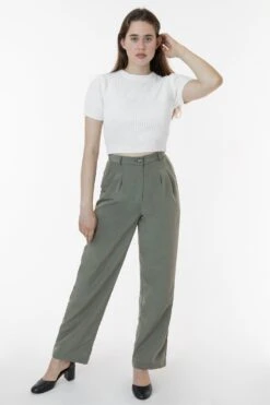 RSAPP350 - Poly Pleated Straight Leg Pant -Builtd Store rachelpp4