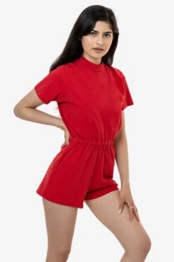 18365GD - Garment Dye T-Shirt Romper -Builtd Store red 2natalie 1