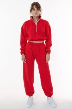 F394 - Flex Fleece High Waist Sweatpant -Builtd Store red1 11759a52 37fb 49fc 9c85 3edd94b17592