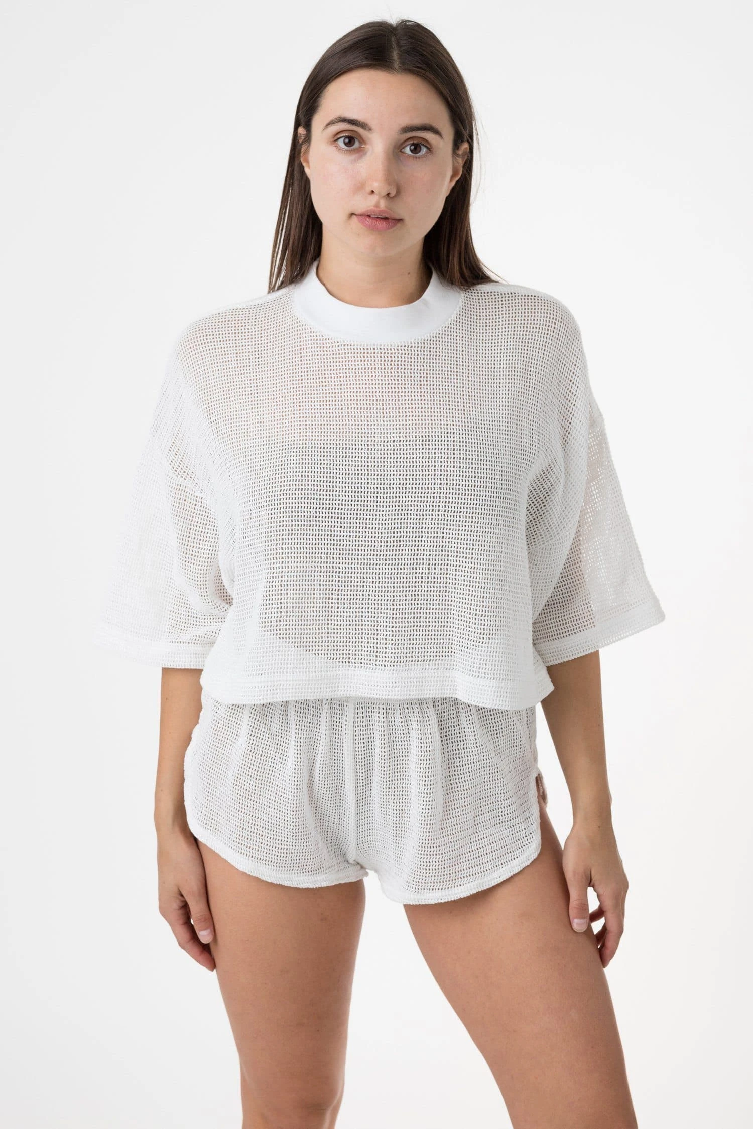 RIN331GD - Cotton Fishnet Garment Dye Crop Top 11 RIN331GD - Cotton Fishnet Garment Dye Crop Top - Image 11