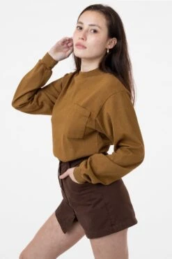 1210GD Unisex - 8.5 Oz. Heavy Jersey Boxy Work Shirt -Builtd Store rurika brass2