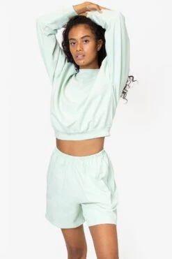 MWT06GD - Garment Dyed Cropped Mock Neck French Terry Pullover -Builtd Store seafoam2 dk 3d996cce a479 4a9b b2a6 8950dc3ec90b