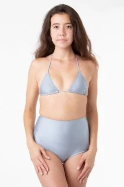 RNT065 - Classic High Waist Bikini Bottom -Builtd Store silver