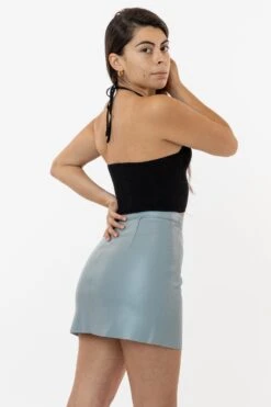 RLH3012 - Leather Mini Pencil Skirt -Builtd Store skirt halter 8