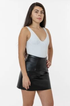 RLH3012 - Leather Mini Pencil Skirt -Builtd Store skirt3