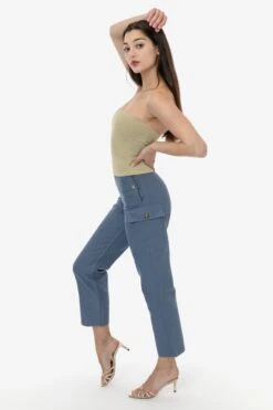 RDCW304 - Adjustable Waist Duck Canvas Field Slack -Builtd Store slate 1 RDCW304 crops floor cleaned7