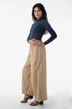 RCT308 - Cotton Twill Wide Pants -Builtd Store sofia sand 2