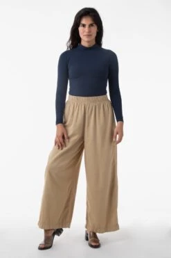 RCT308 - Cotton Twill Wide Pants -Builtd Store sofia sand 3