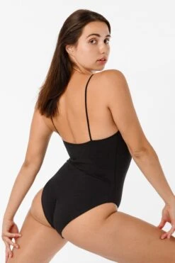 B100CF - Spaghetti Bodysuit -Builtd Store spaghettifullback back black