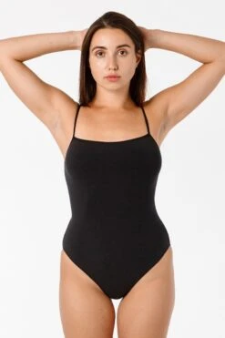 B100CF - Spaghetti Bodysuit -Builtd Store spaghettifullback black