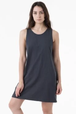 1840GD - Garment Dye Tank Dress 20 1840GD - Garment Dye Tank Dress -Builtd Store tiana dolphinblue1