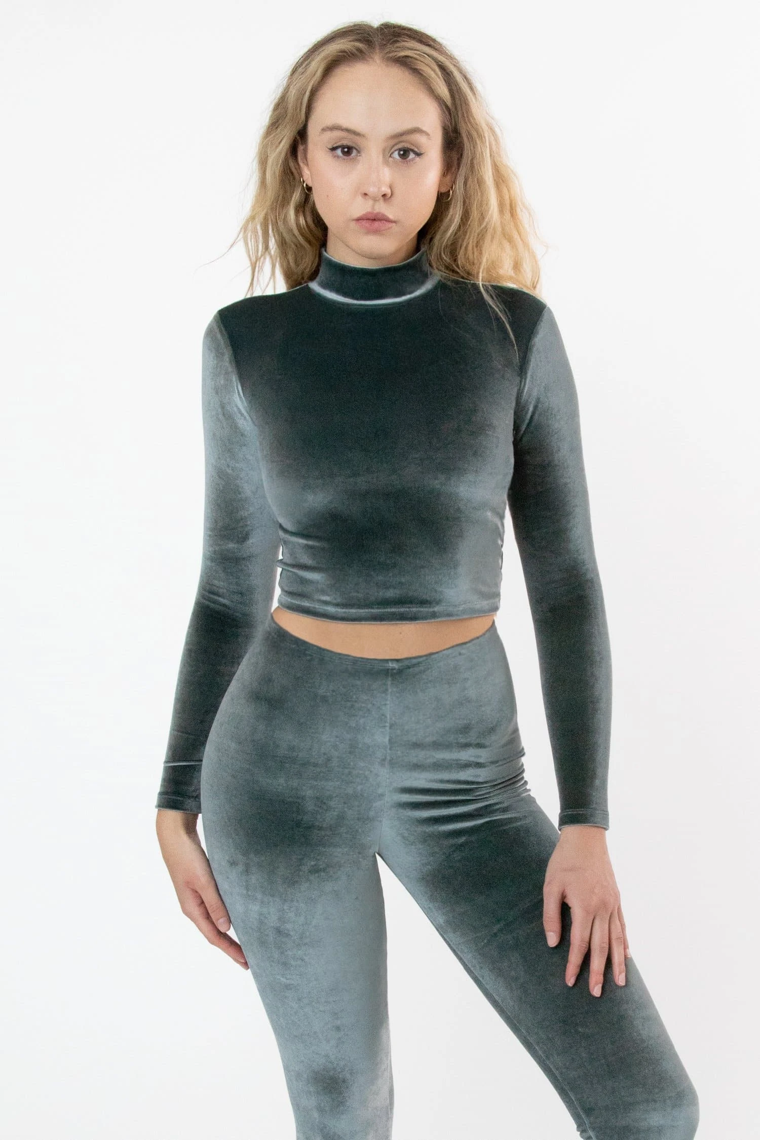 VVT286 - Velvet Fitted Mid-Length Mockneck Top 7 VVT286 - Velvet Fitted Mid-Length Mockneck Top - Image 7