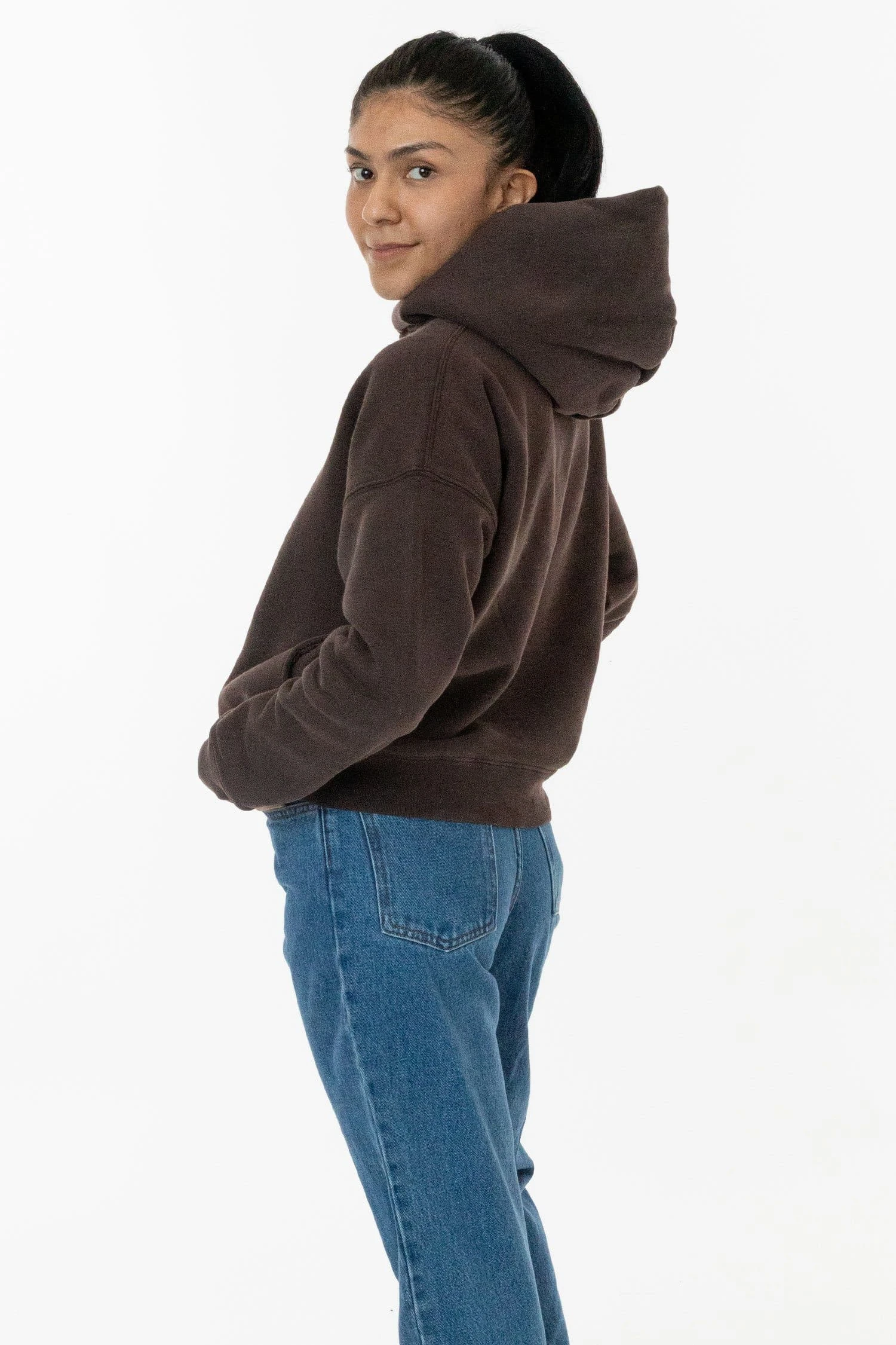 WF369GD - Puffy Heavyweight Fleece Cropped Hoodie 2 WF369GD - Puffy Heavyweight Fleece Cropped Hoodie - Image 2