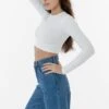 83079GD - Garment Dye Long Sleeve Crop Top