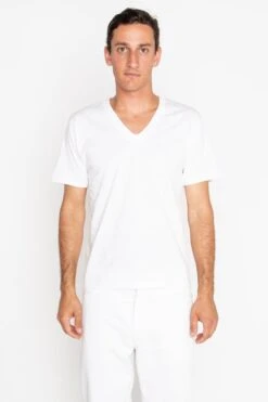 24056 Mix - Fine Jersey V-Neck T-Shirt -Builtd Store white 1b598734 aedd 48bd 81bc 6c6889606b83