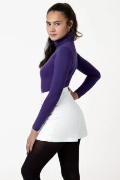 RCT380 - Cotton Twill Button-Front Skort -Builtd Store white 2 v4