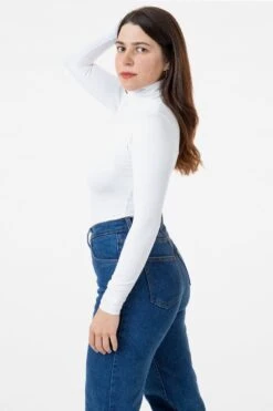 8306 - Cotton Spandex Turtleneck -Builtd Store white a7380b86 0a95 4a89 869e 63e8fc2b4c0d
