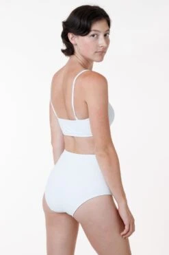 RRS065 - Ribbed High Waist Bikini Bottom -Builtd Store whitealex 1