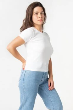 R4310 - Crew Neck Baby Tee -Builtd Store wht11