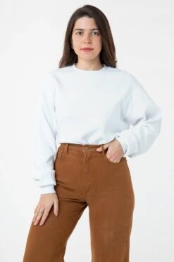 TX407GD Unisex - Long Sleeve Heavy Thermal Crew Neck -Builtd Store wht2 fix 1STEPH